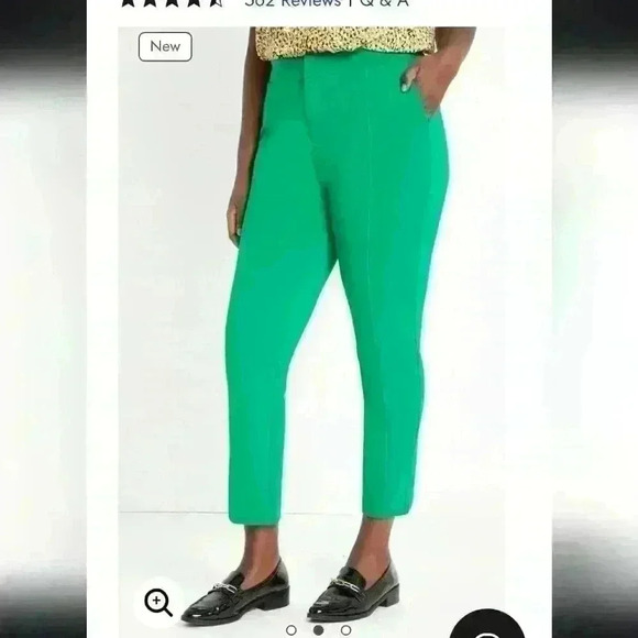 Eloquii 9-to-5 Black Stretch Slim Leg Pants Size 18R - Picture 4 of 15